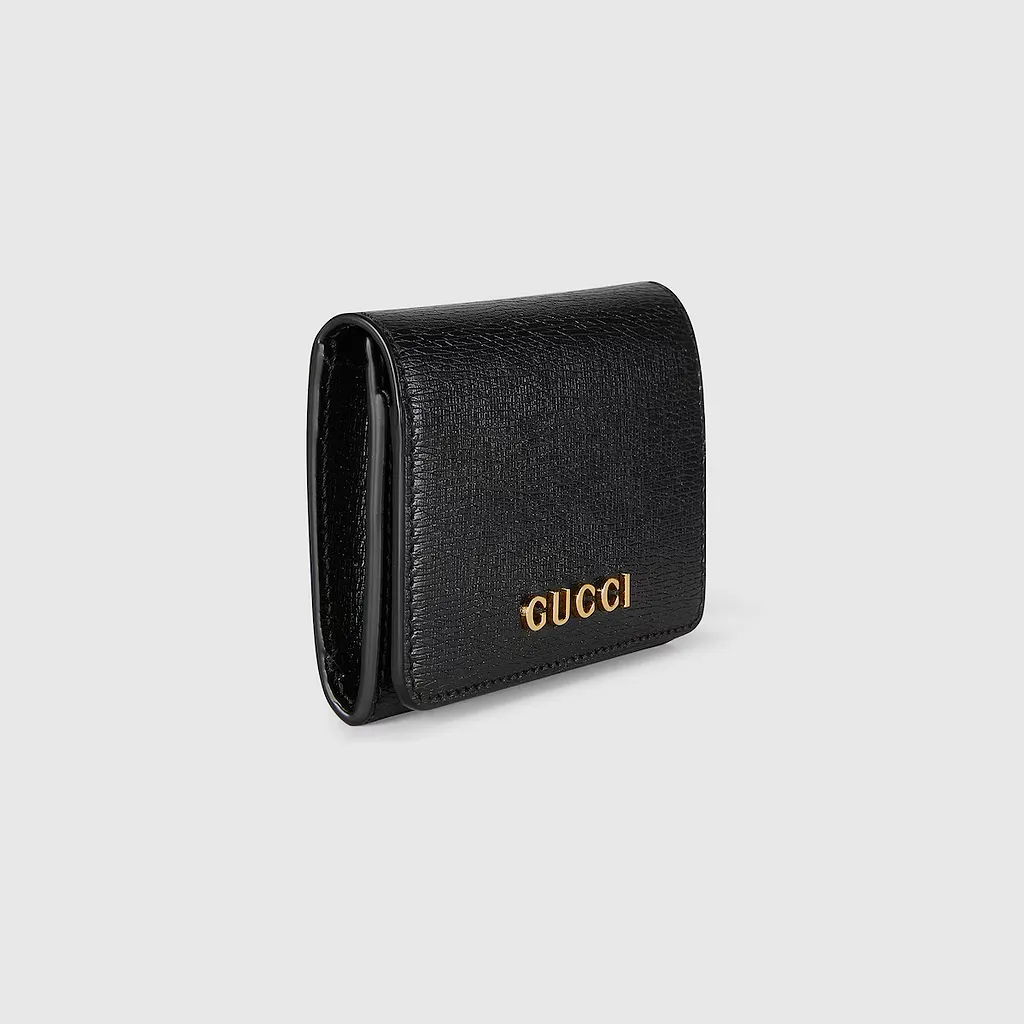 Card Case With Gucci Script