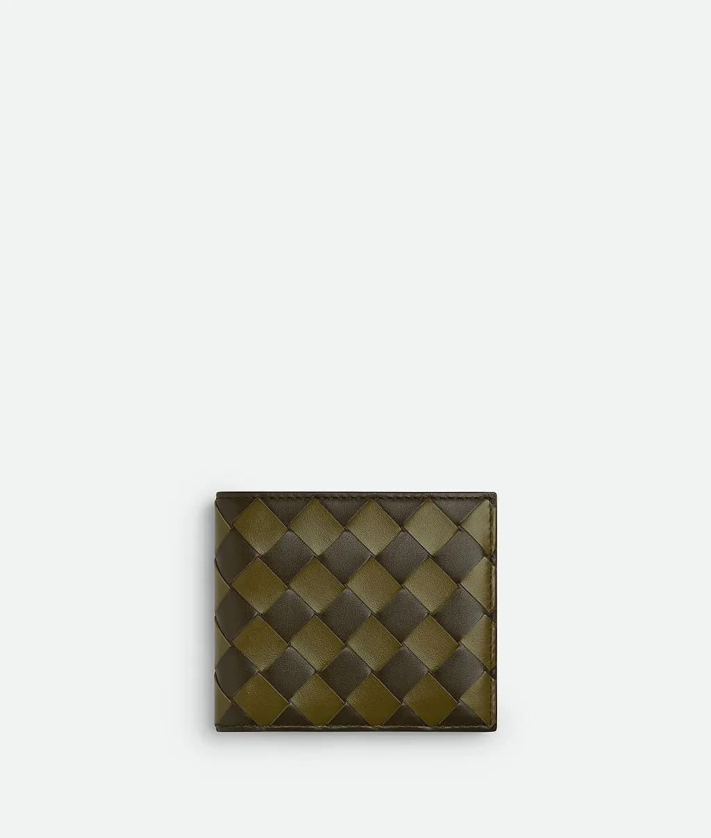Intrecciato Bi-Fold Wallet With Coin Purse