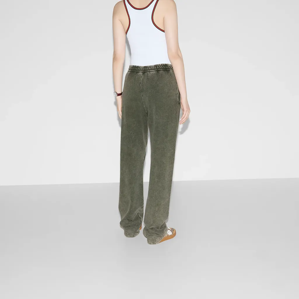 Embroidered Cotton Jogging Trouser