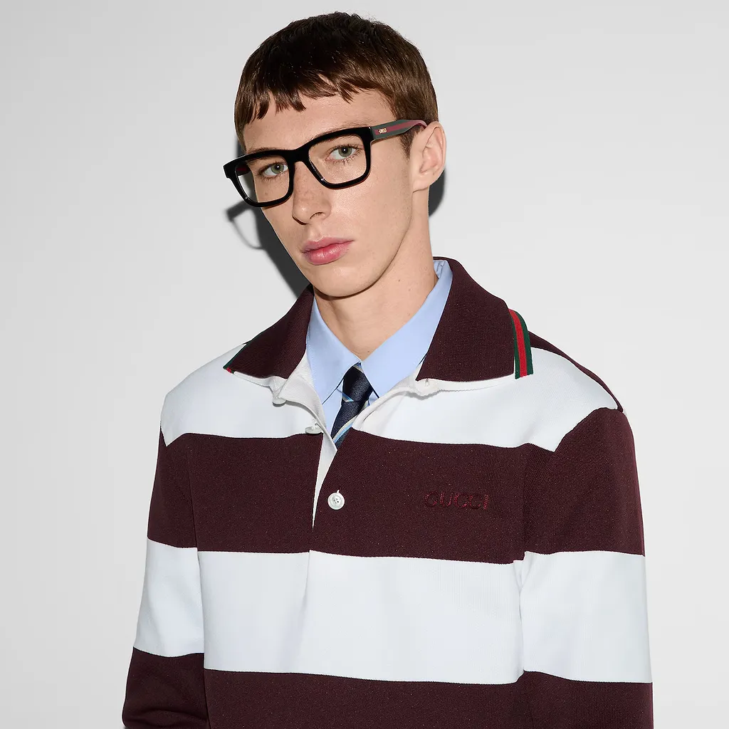 Embroidered Cotton Knit Polo Shirt