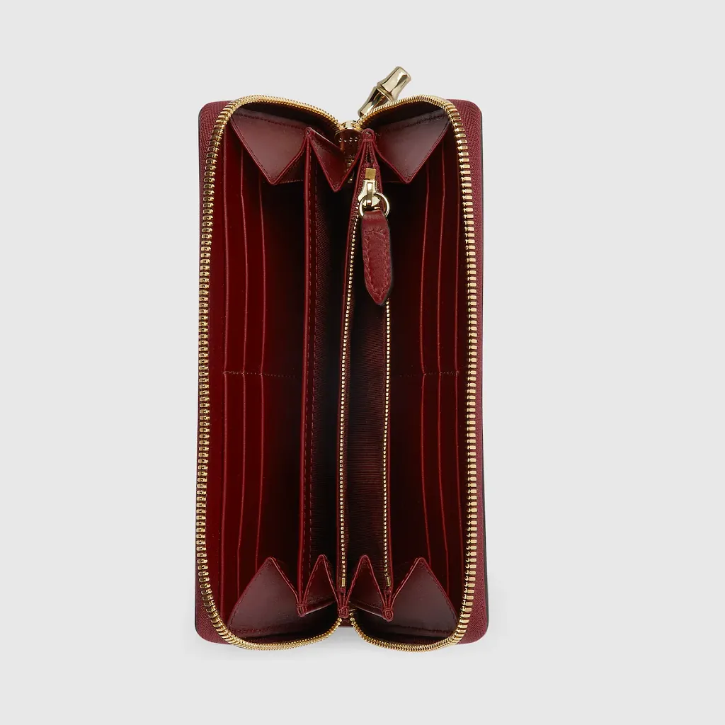 Zip Around Wallet With Bamboo