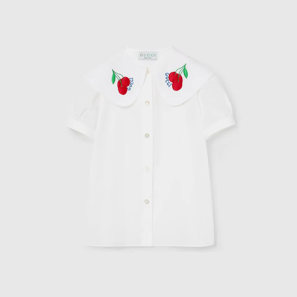 Children's Cotton Shirt With Embroidery