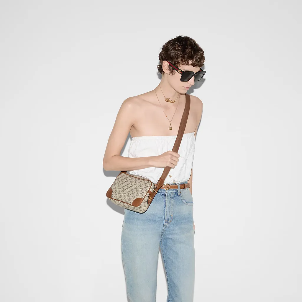 Gg Emblem Embossed Super Mini Bag