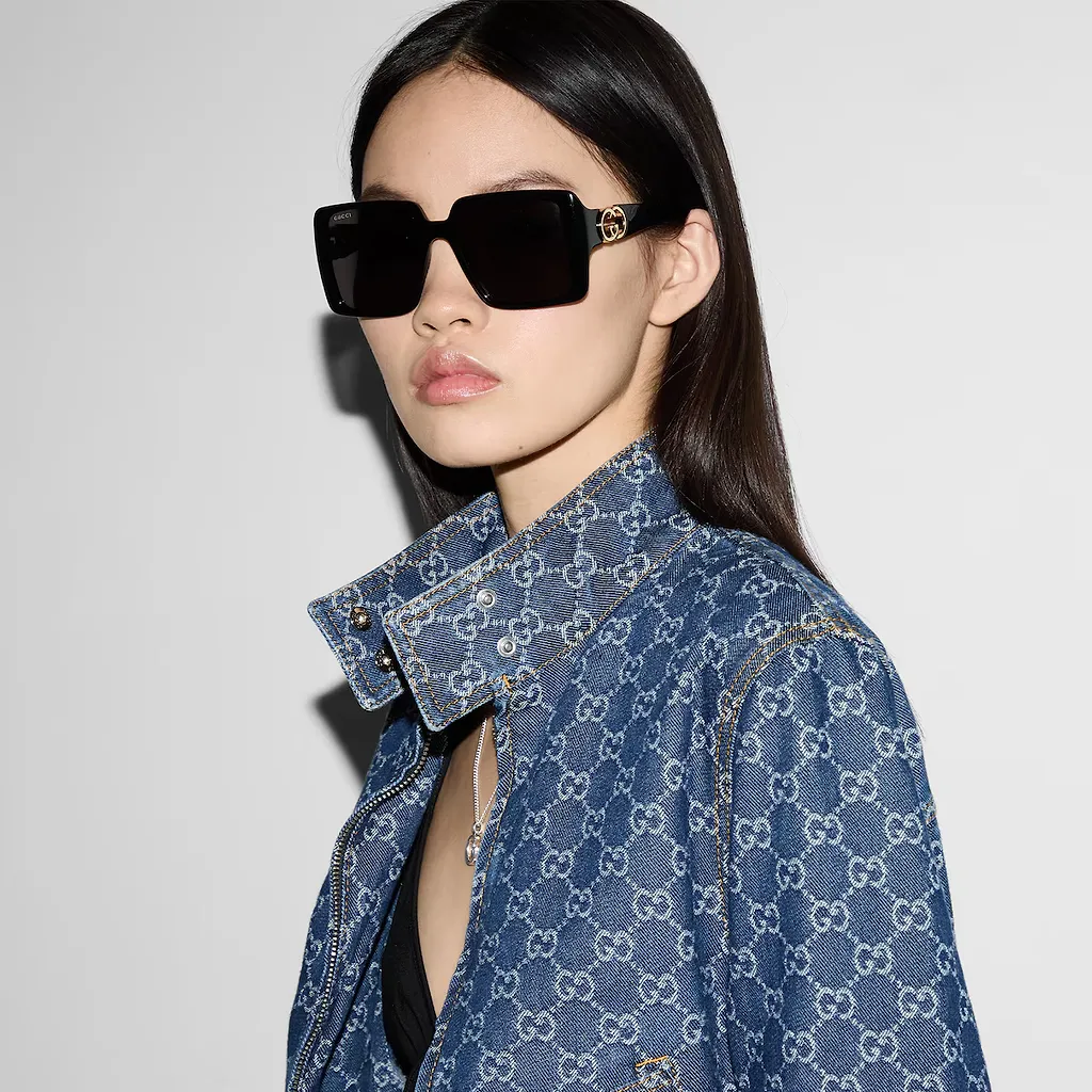 Gg Denim Jacquard Jacket