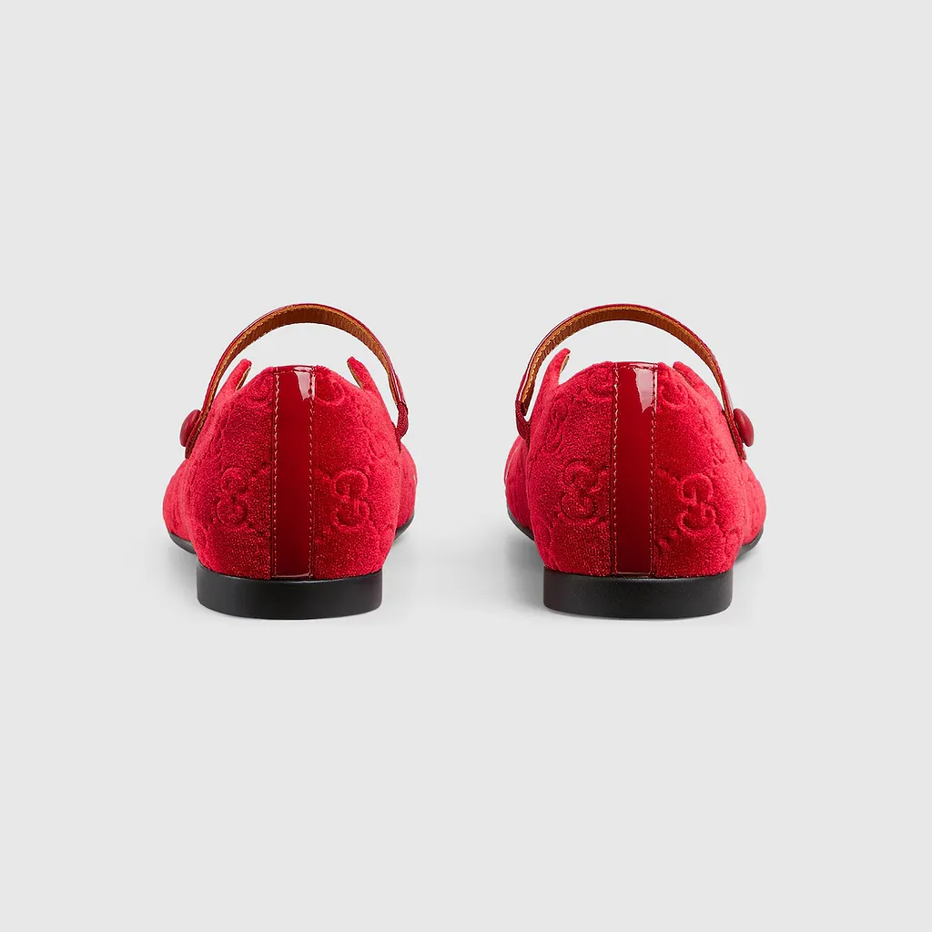 Children's Gg Ballet Flat With Bow