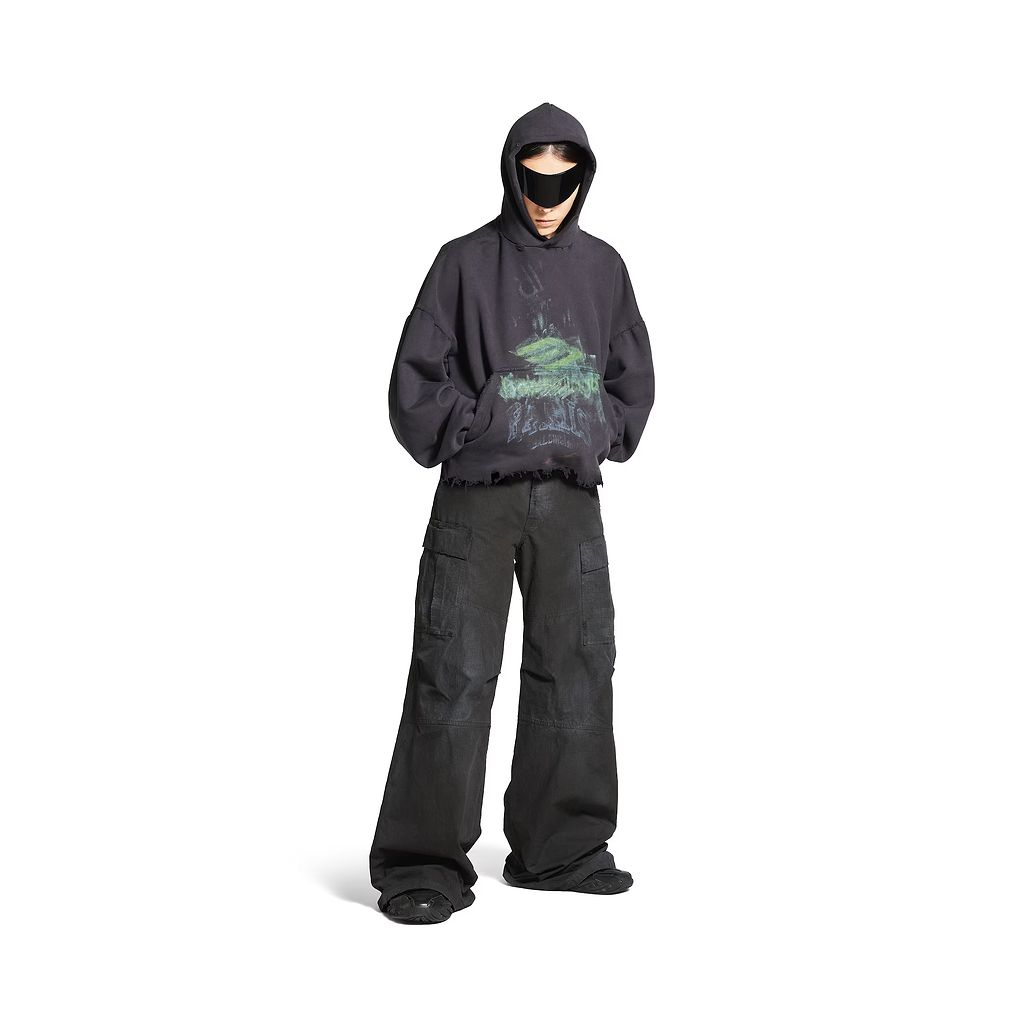 Diy Imprint Cropped Hoodie