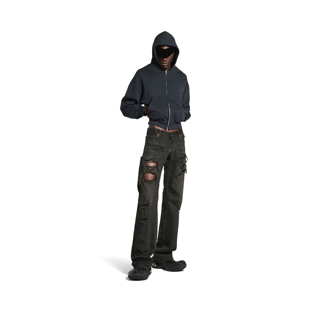 Fitted Low-Waist Pants