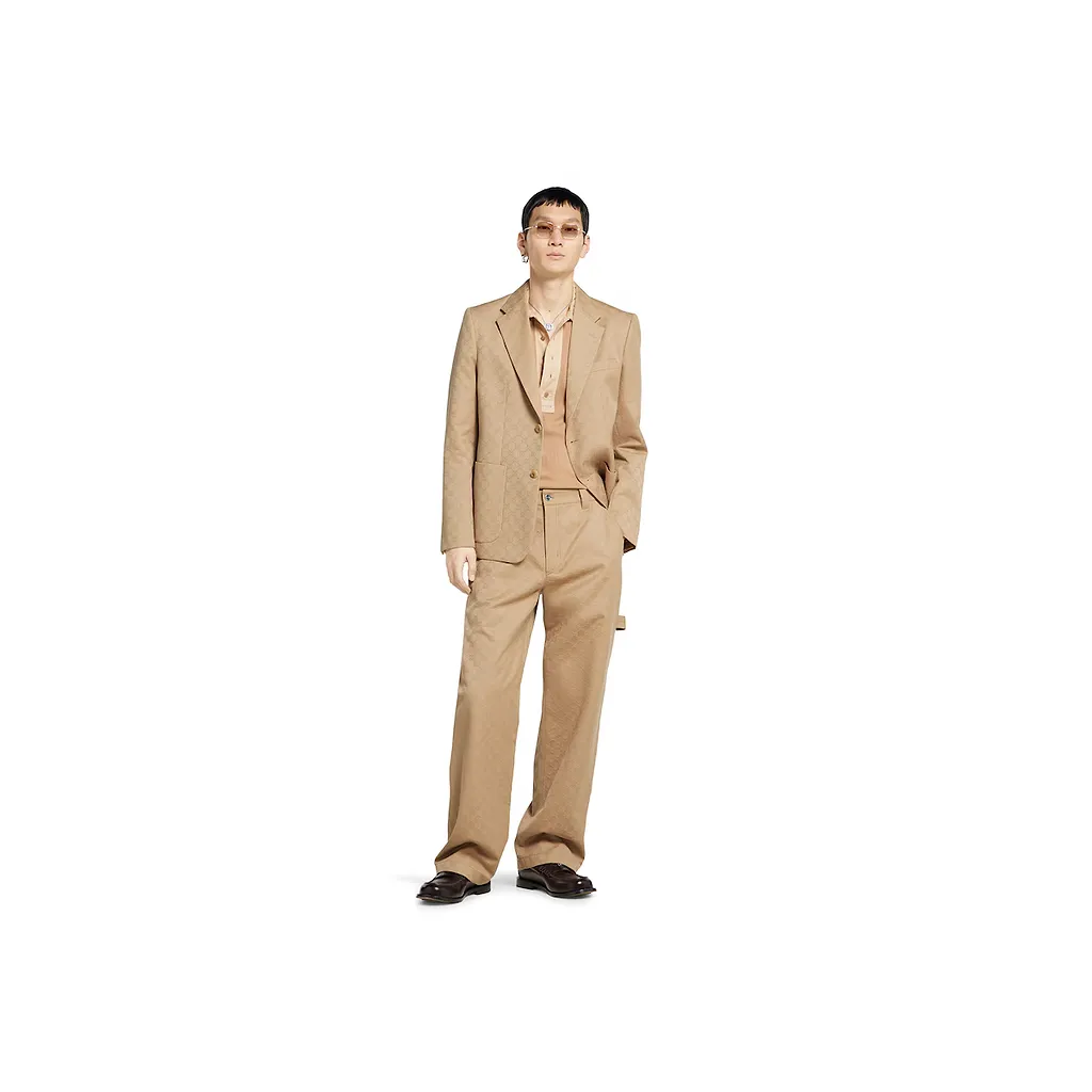 Gg Cotton Gabardine Pant