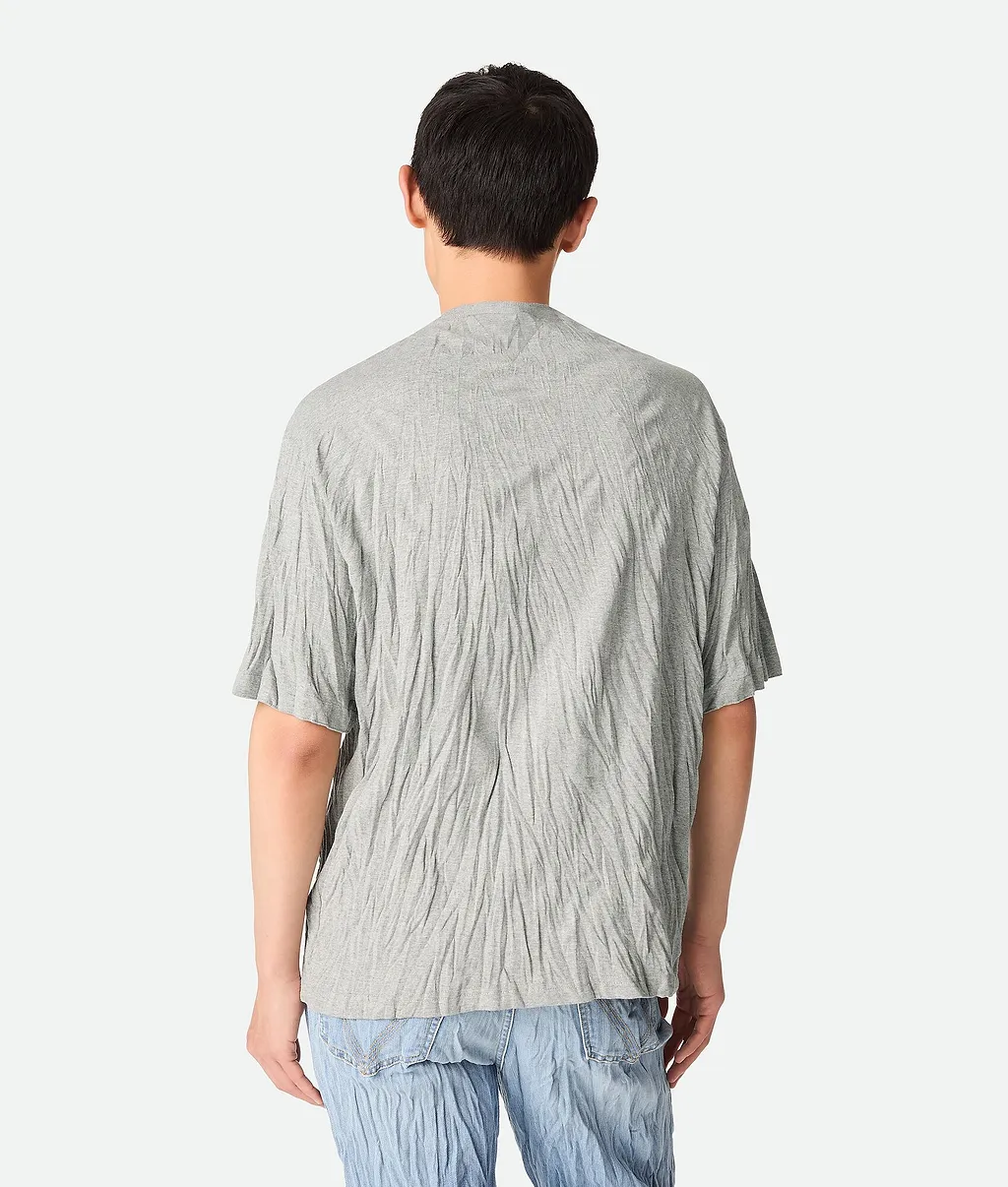 Crushed Cotton Printed Jersey T-Shirt