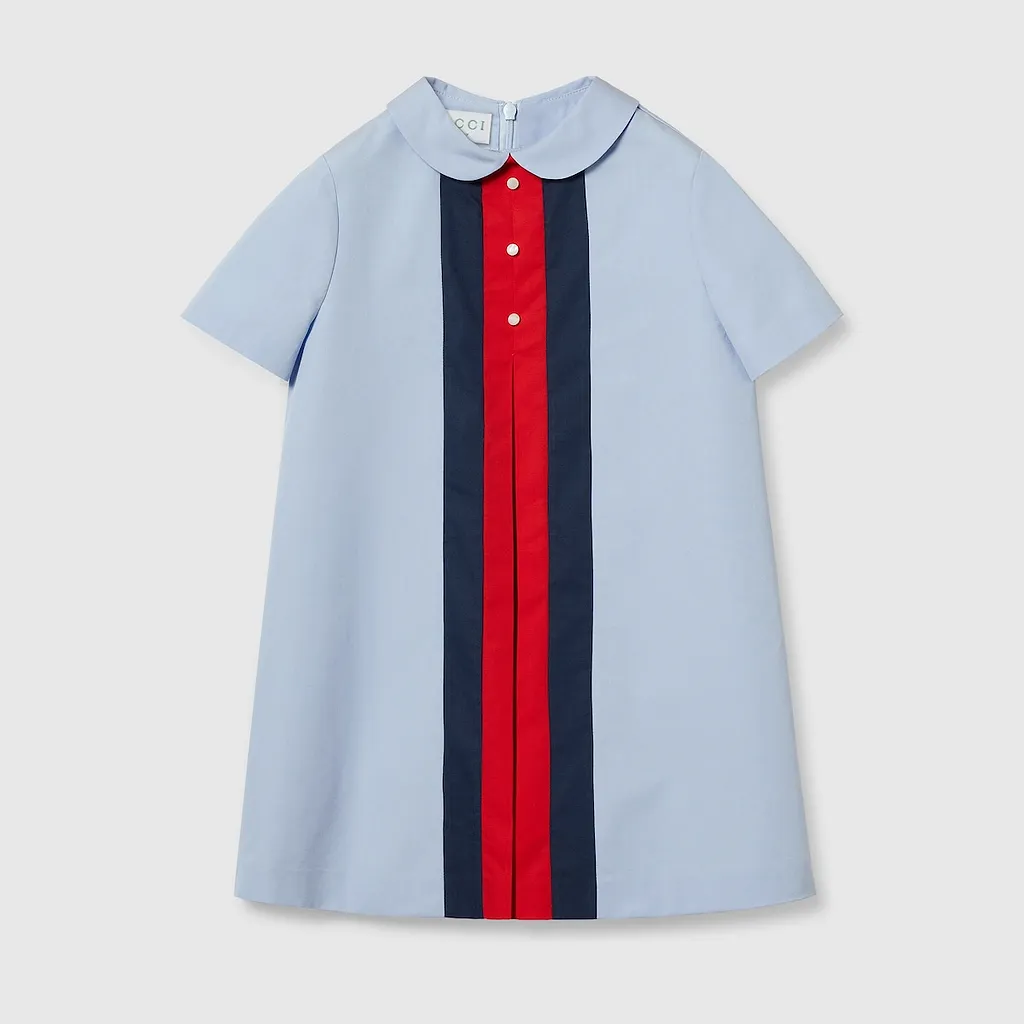 Children's Cotton Poplin Dress With Web