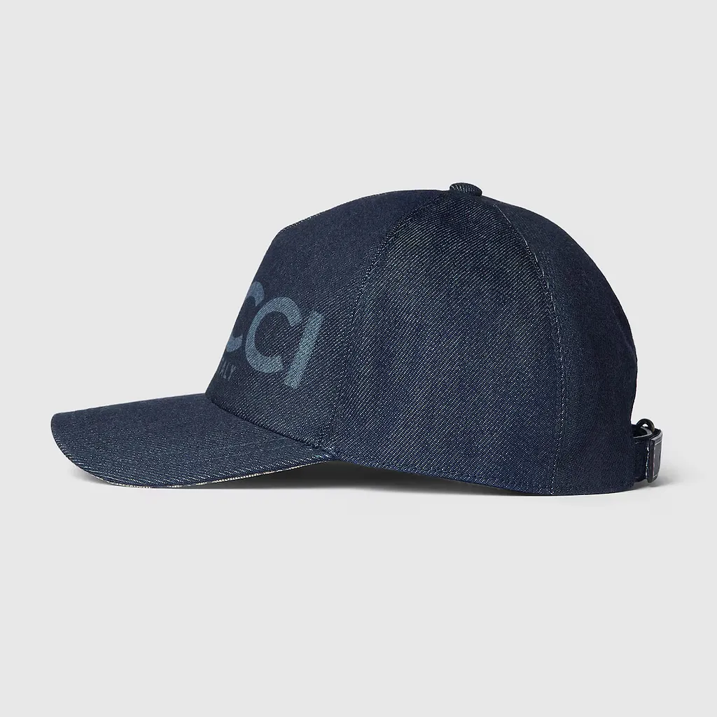 Lasered Denim Baseball Hat