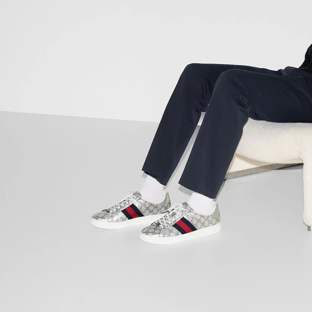 Gucci Ace Trainer With Web
