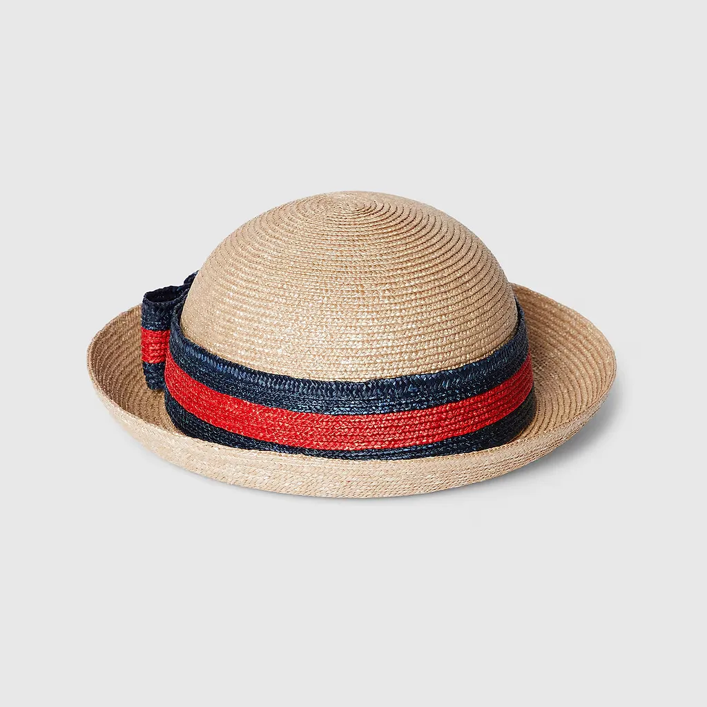 Children's Straw Hat With Web