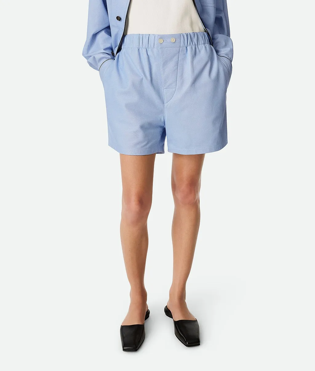 Printed Leather Boxer Shorts