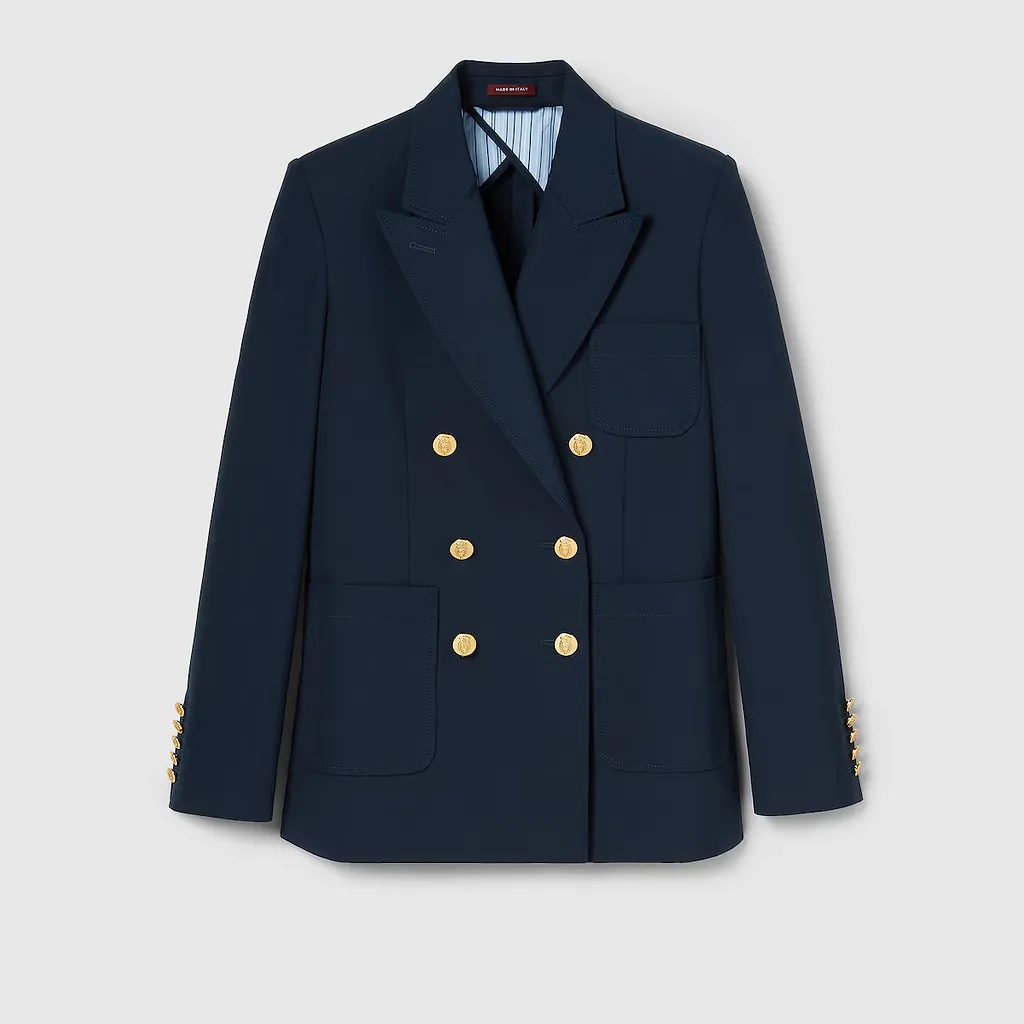 Double-Breasted Cotton Jacket
