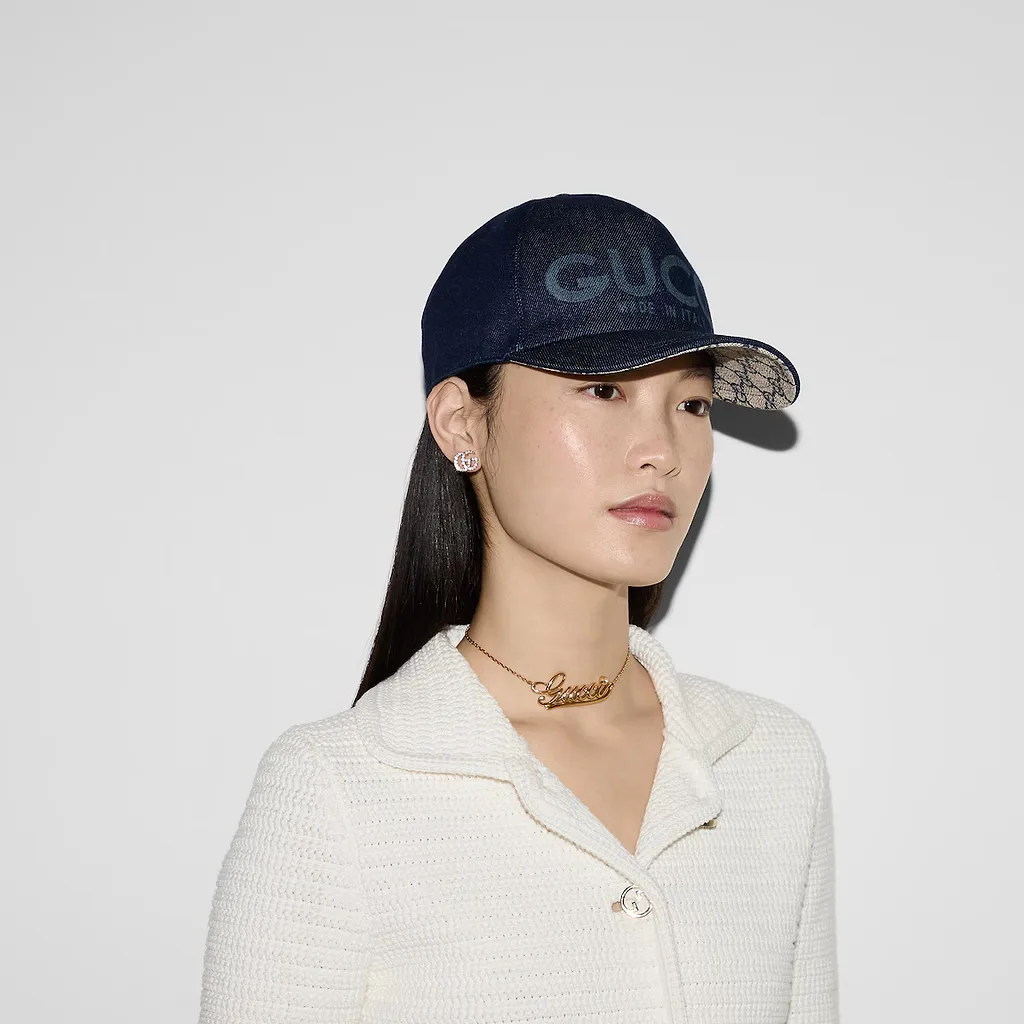 Lasered Denim Baseball Hat