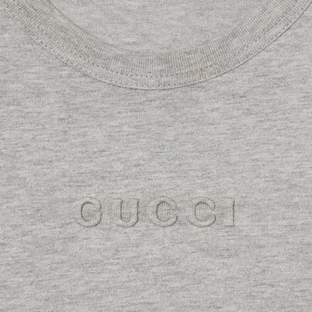 Cotton Jersey Embossed T-Shirt