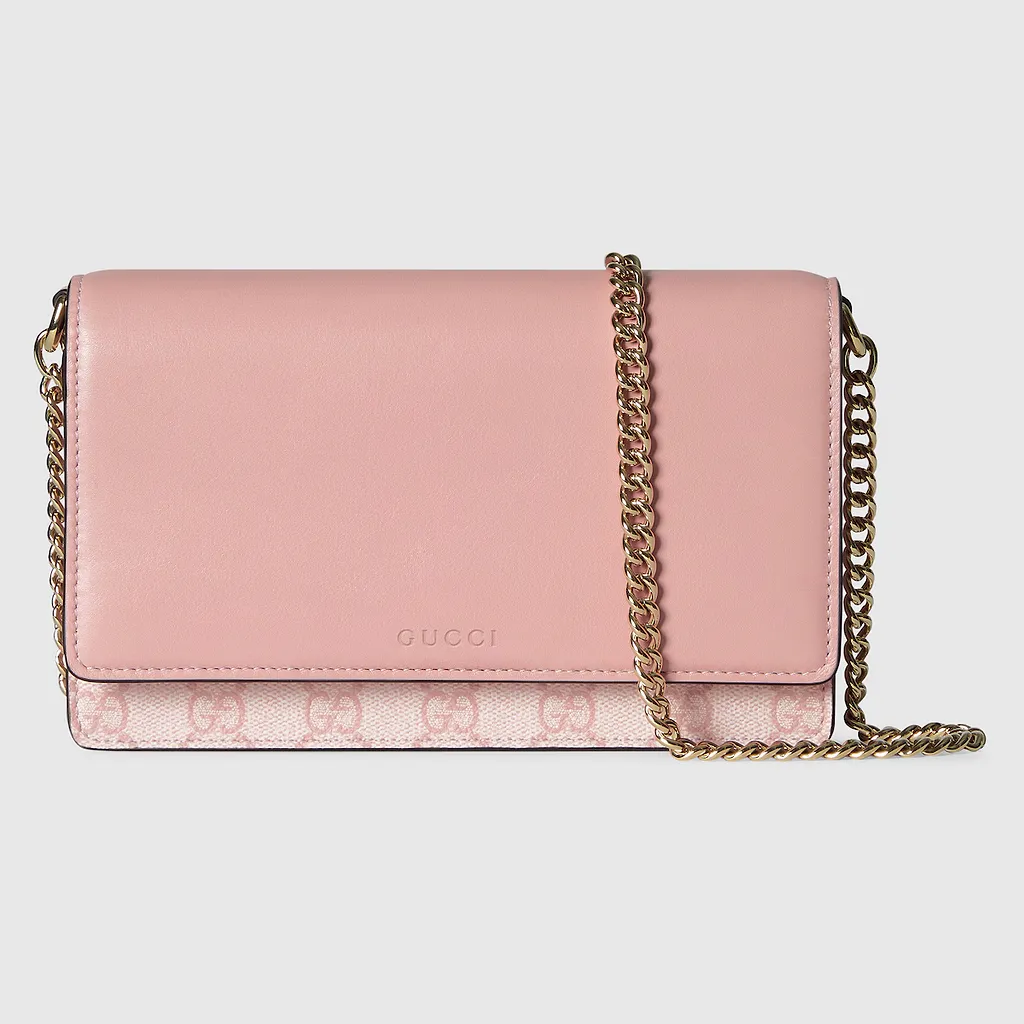 Gg Emblem Chain Wallet