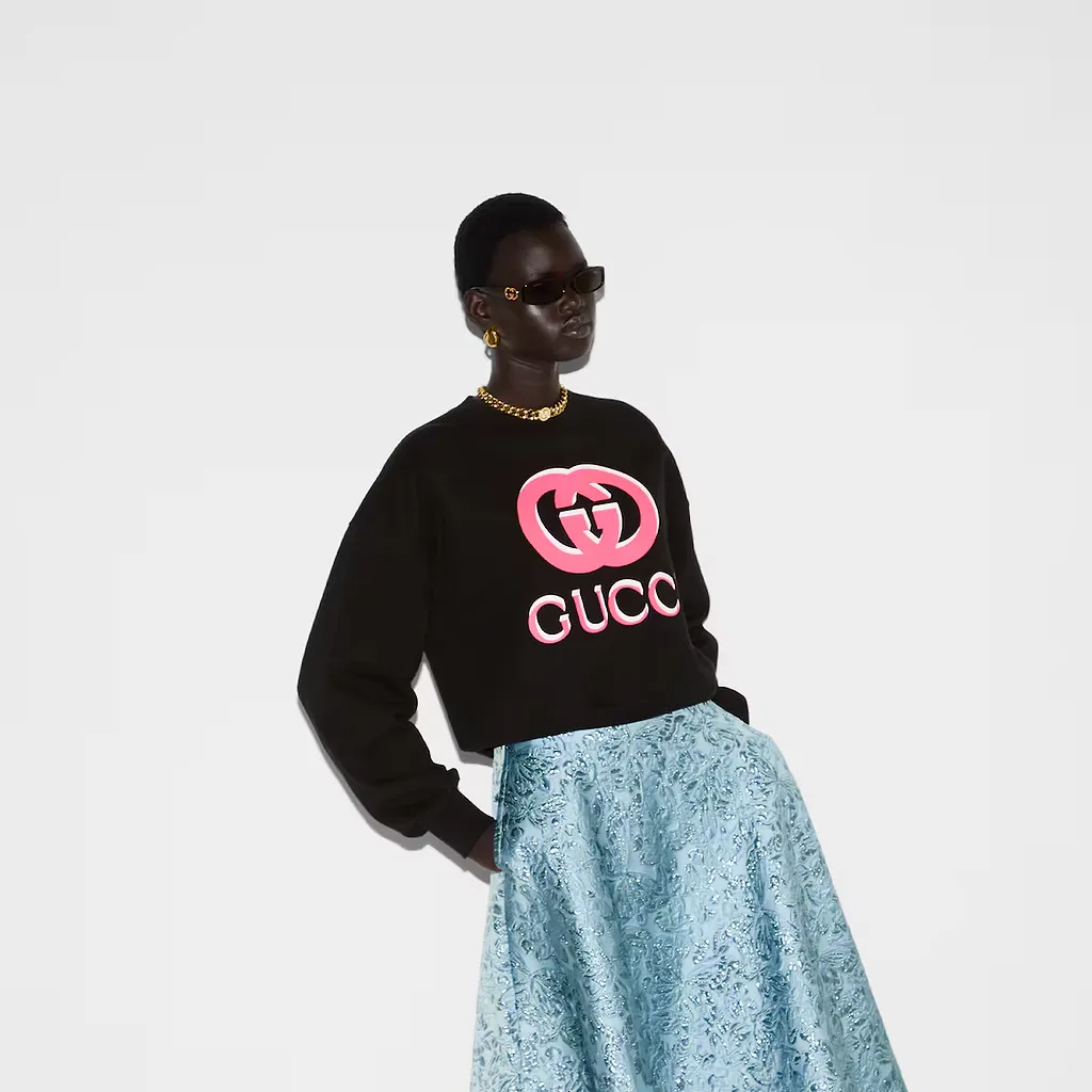 Printed Cotton Jersey Sweatshirt