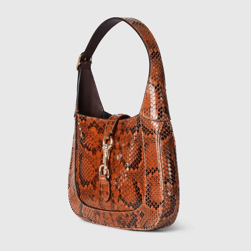 Gucci Jackie Small Python Shoulder Bag