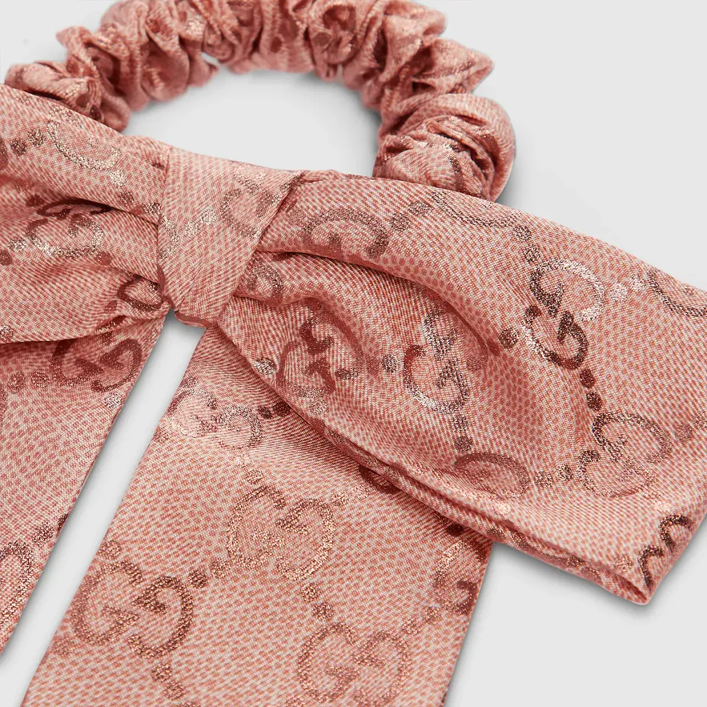 Gg Silk Jacquard Scrunchie