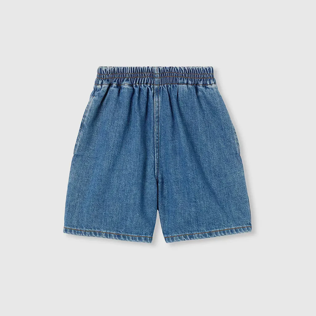 Children's Lasered Denim Shorts