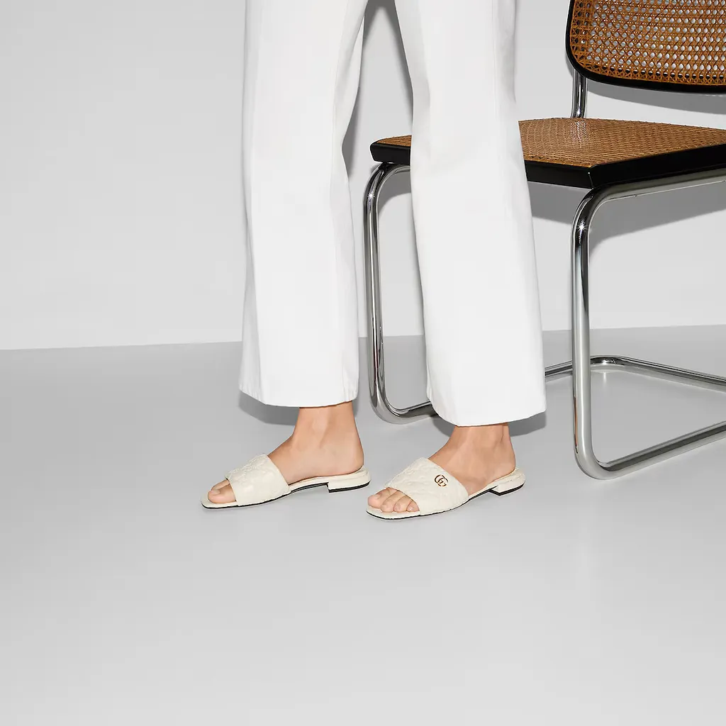 Slide Sandal With Double G