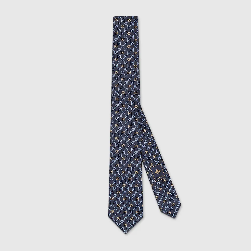 Gg Silk Jacquard Tie