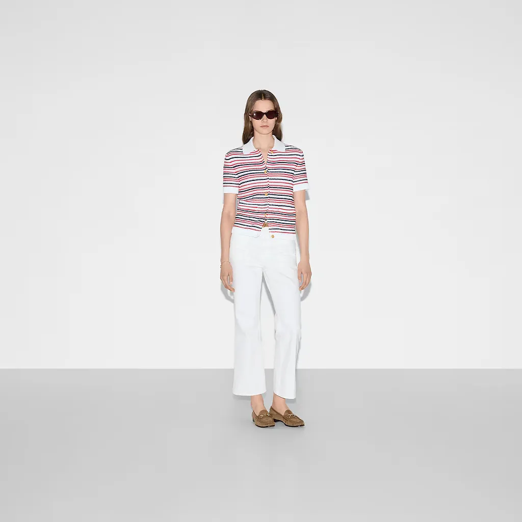 Fine Wool Polo Top