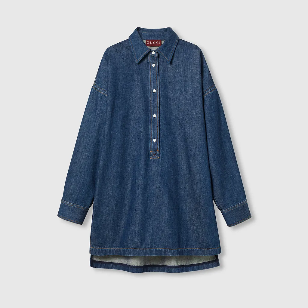 Embroidered Denim Shirt