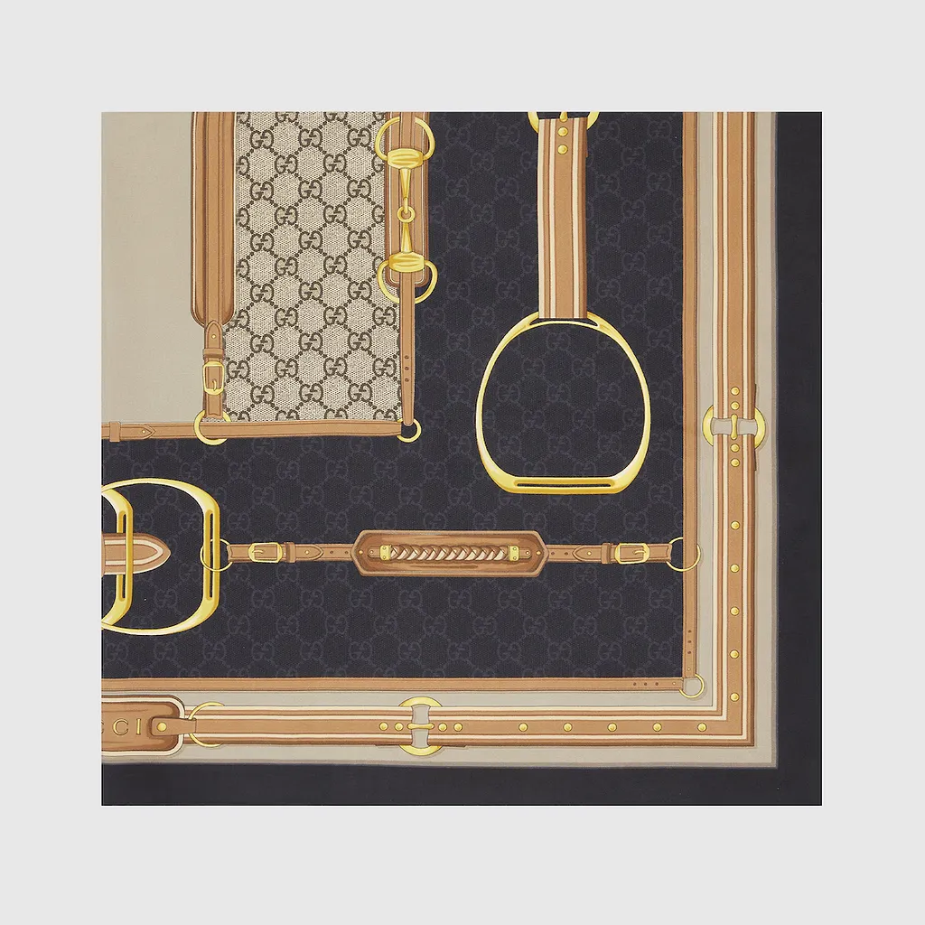 Printed Silk Twill Carré