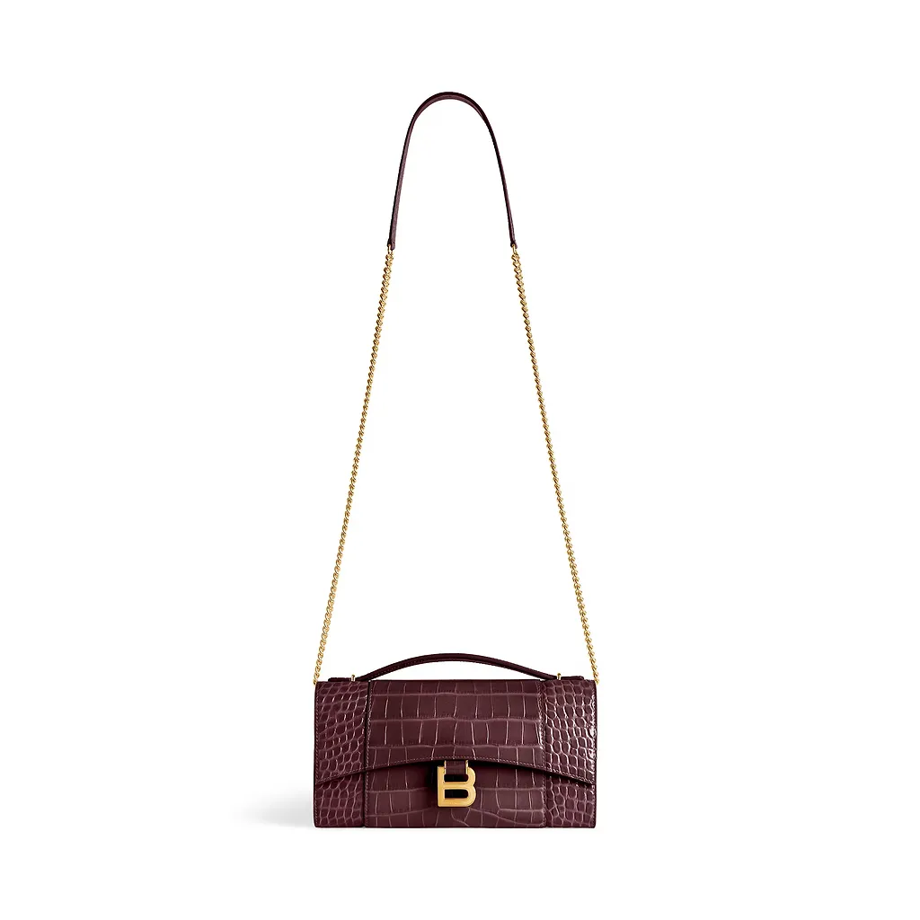 Hourglass Pochette With Chain