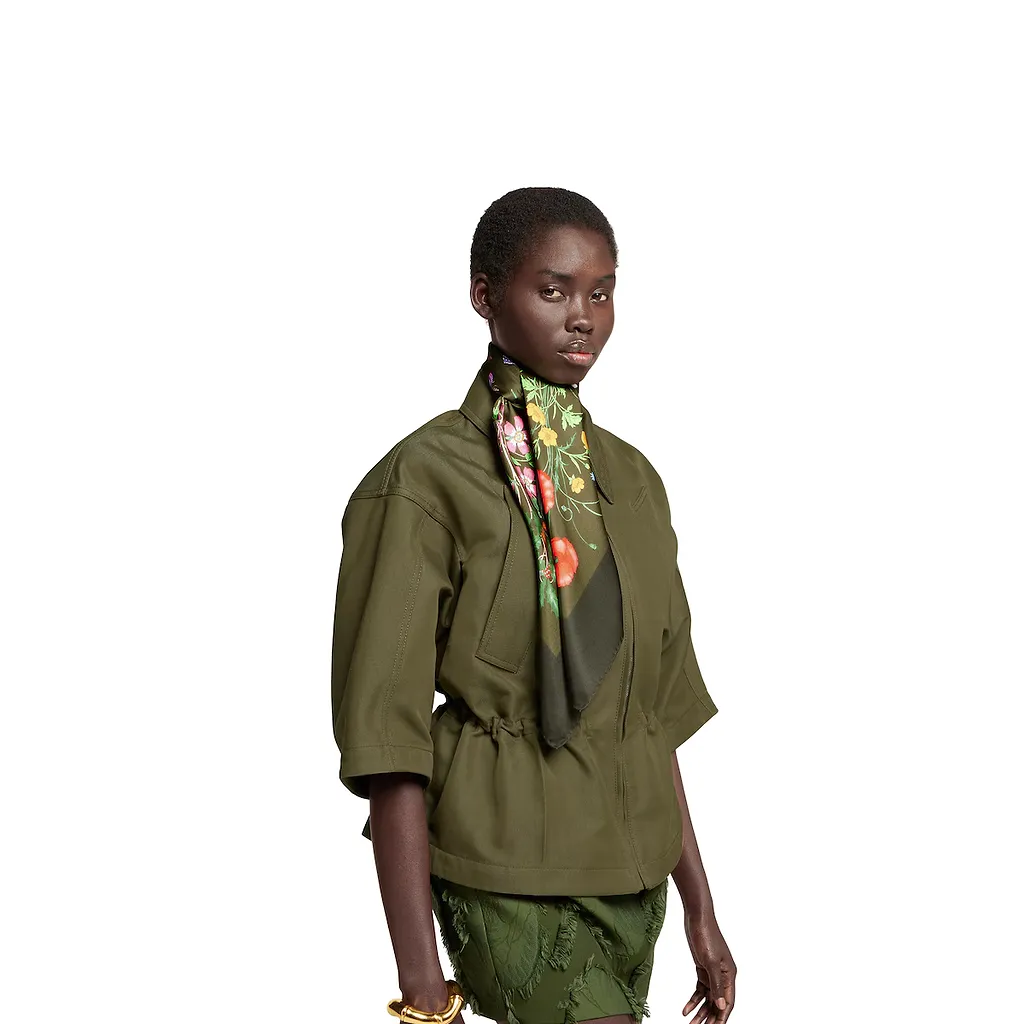 Printed Silk Twill Carré