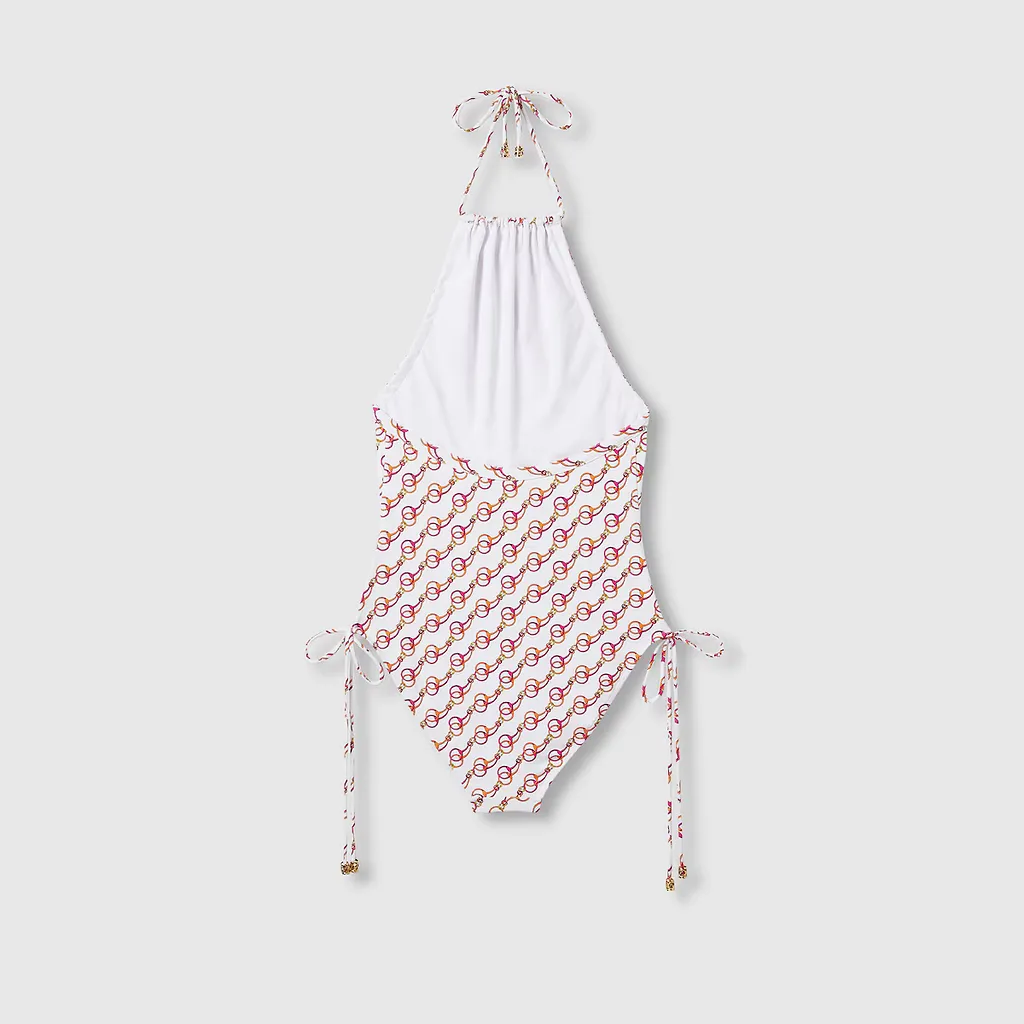 Printed Stretch Jersey Swimsuit