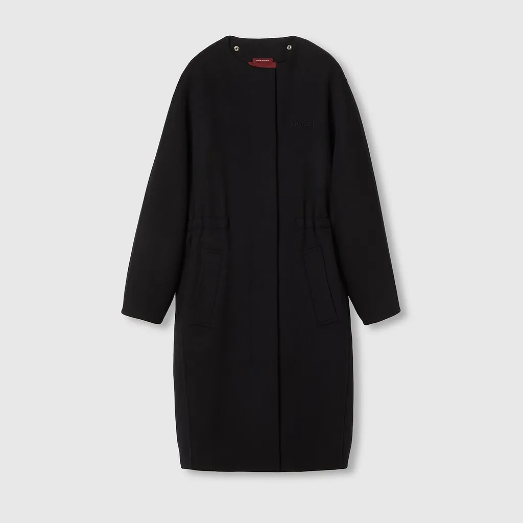 Embroidered Wool And Silk Coat