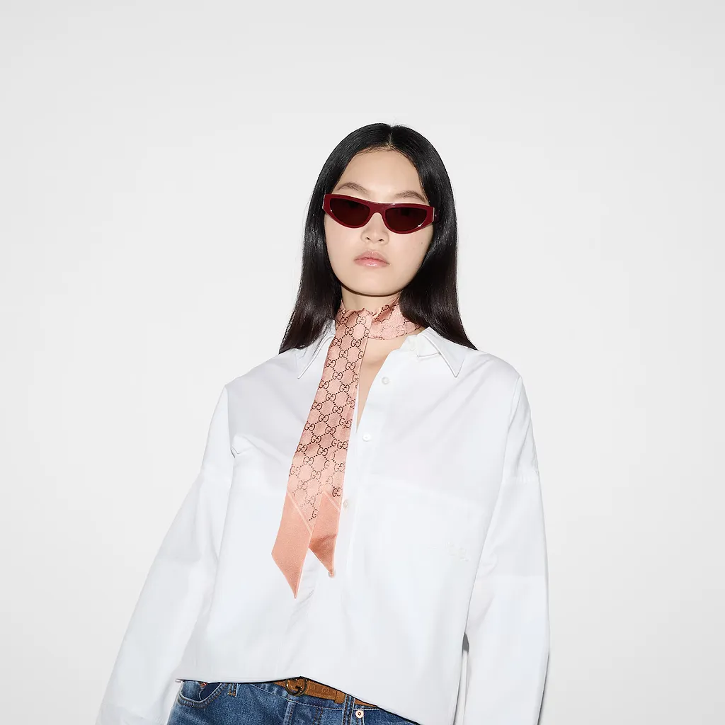 Printed Silk Neck Bow