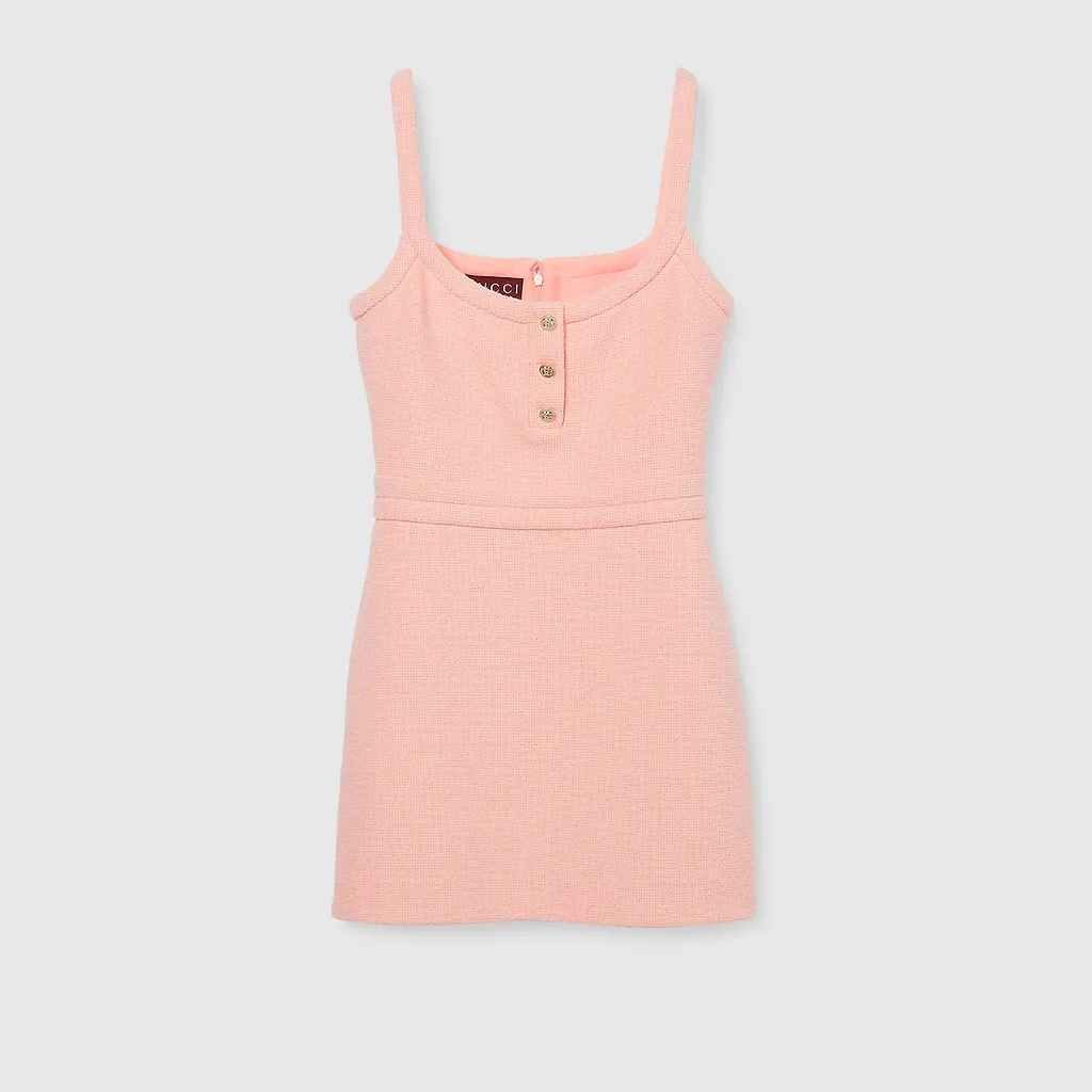 Cotton Tweed Mini Dress
