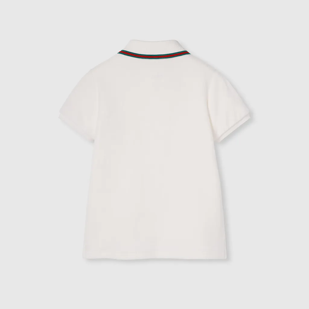 Children's Cotton Polo Shirt With Web