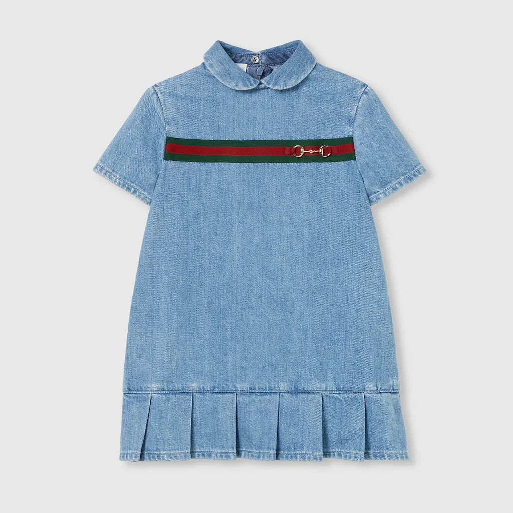 Children's Denim Dress With Web
