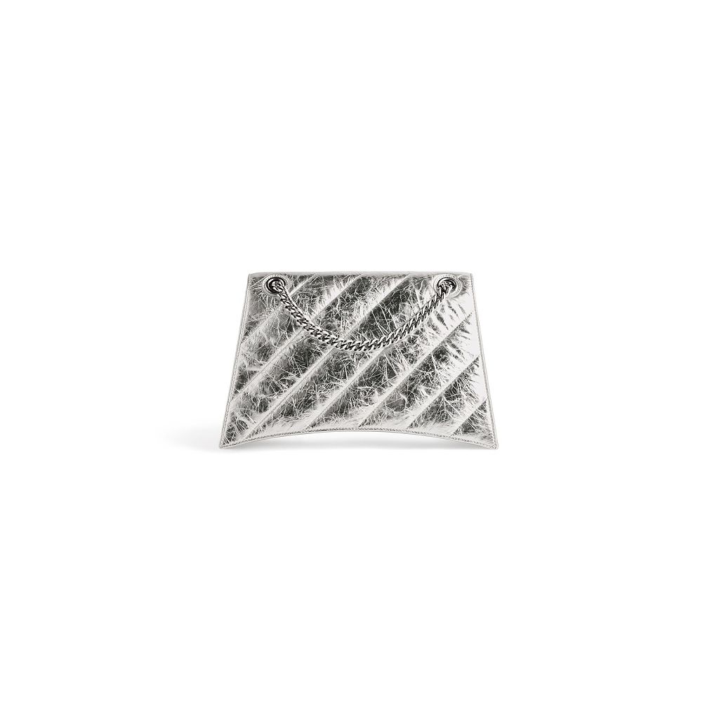 Crush Medium Chain Bag Metallized Quilted
