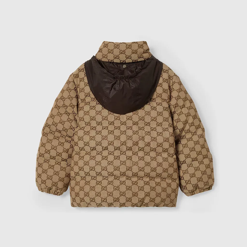 Children's Gg Canvas Padded Jacket