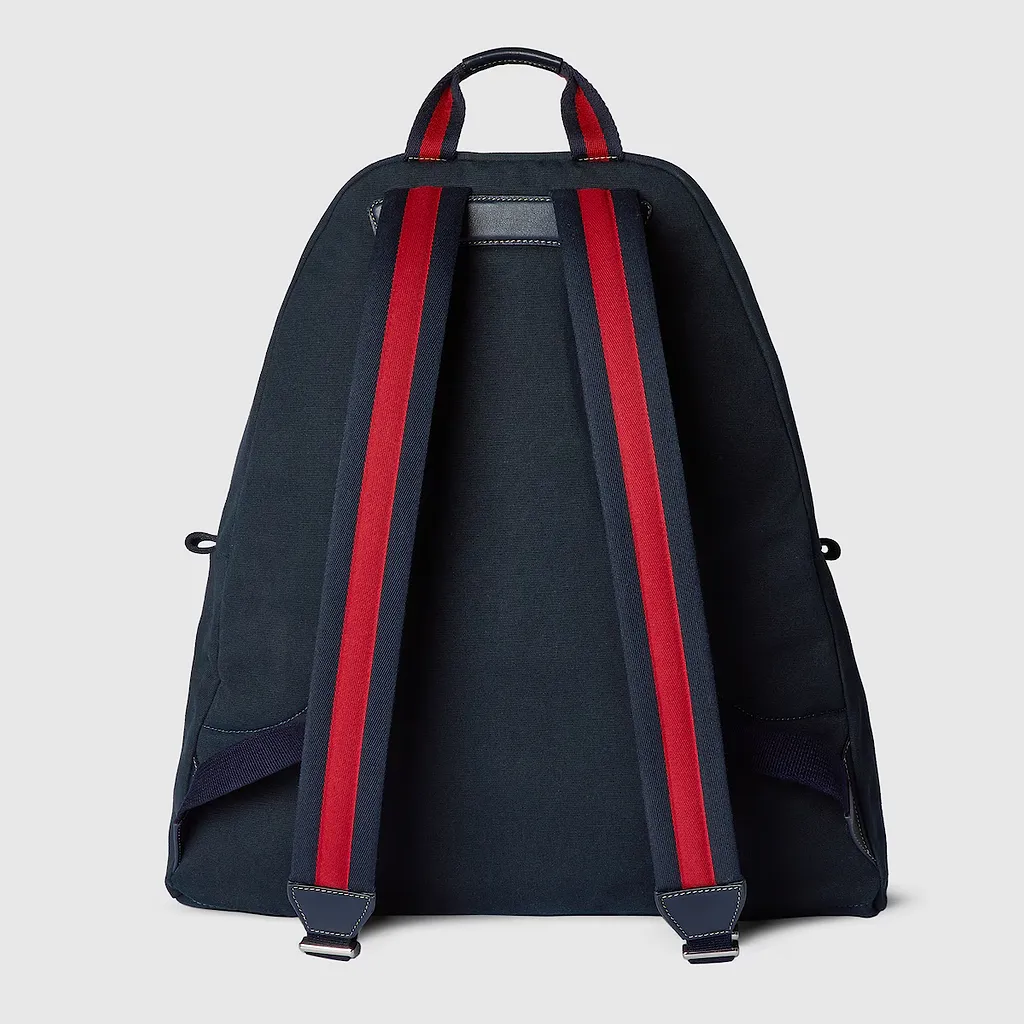 Printed Canvas Maxi Backpack
