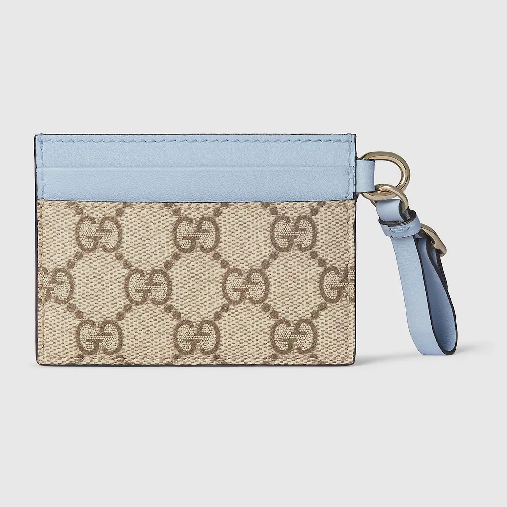 Gg Emblem Card Case With Strap