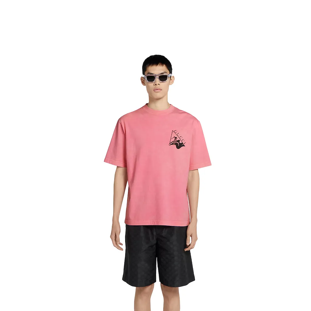 Printed Cotton Jersey T-Shirt