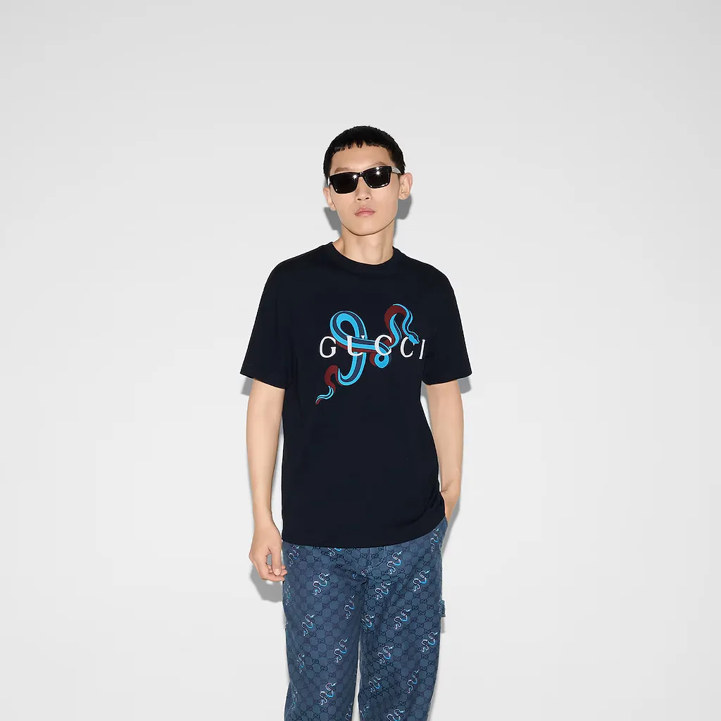 Printed Medium Cotton Jersey T-Shirt