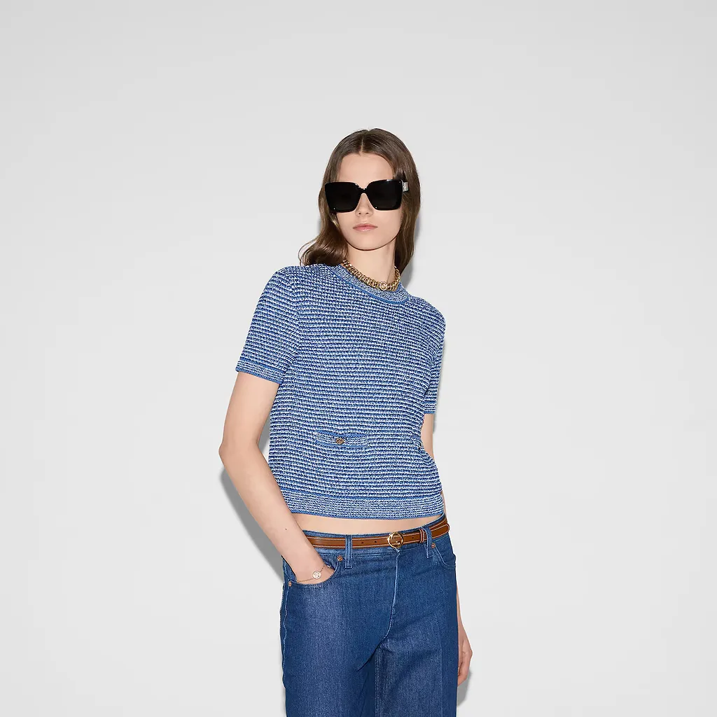 Fine Cotton Crewneck Top