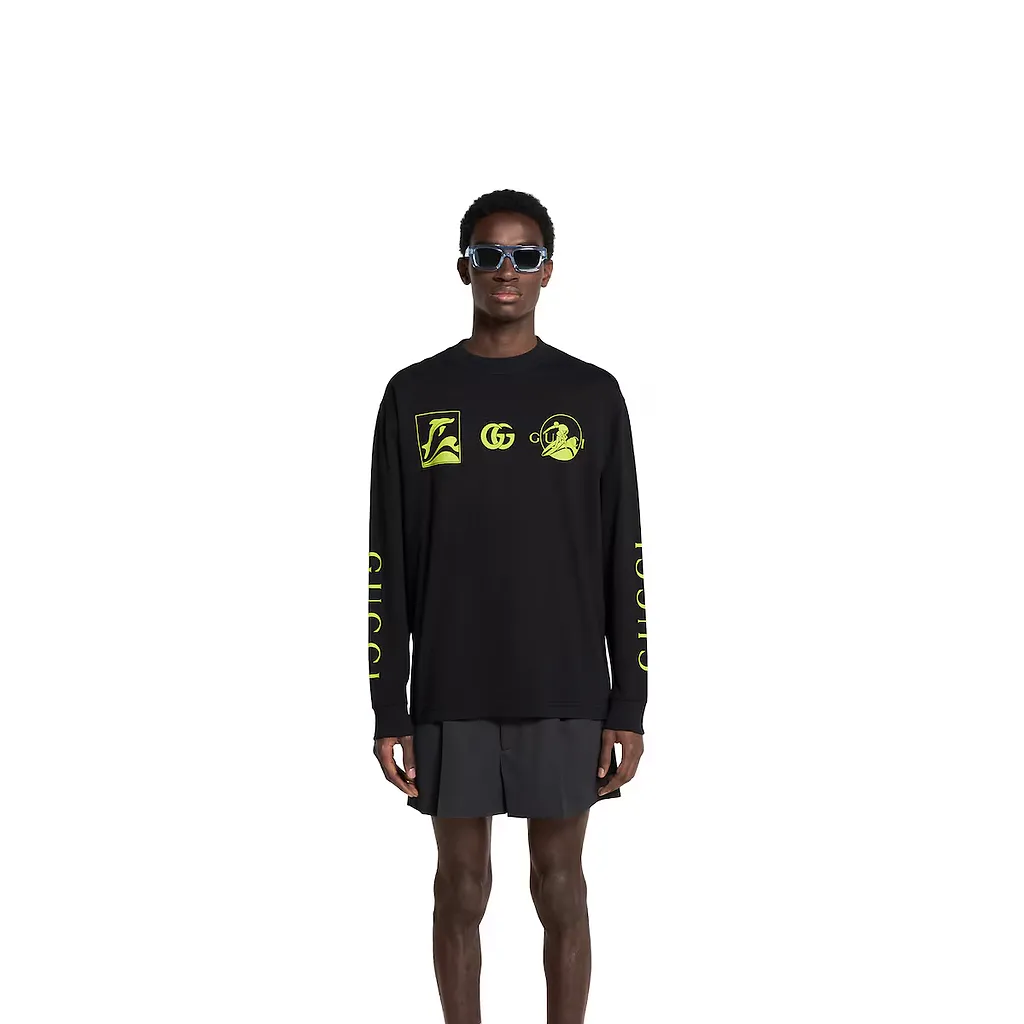 Printed Cotton Jersey Sweatshirt