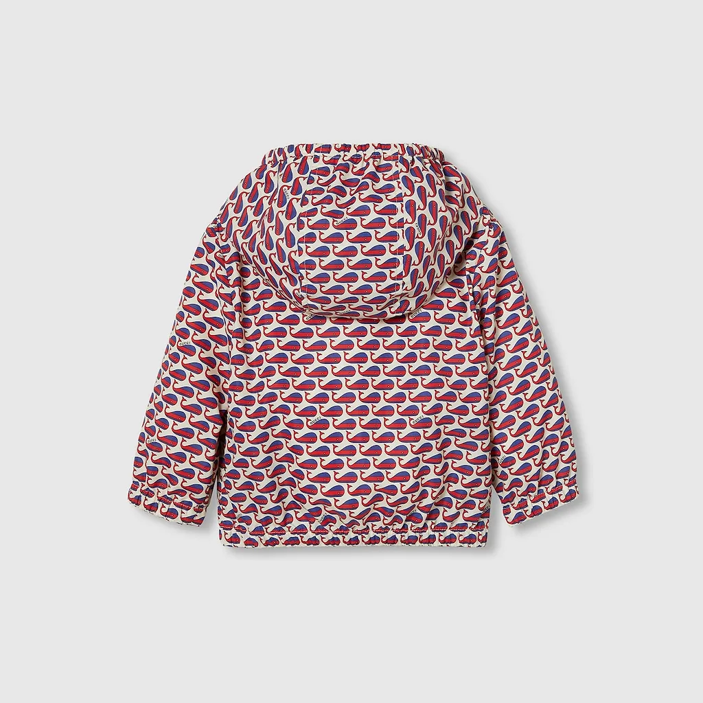Baby Printed Nylon Hooded Jacket
