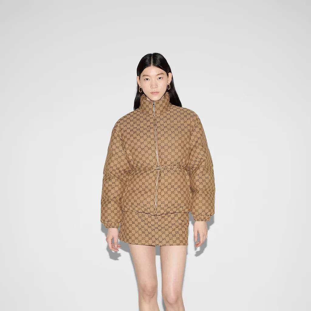 Gg Canvas Bomber Jacket