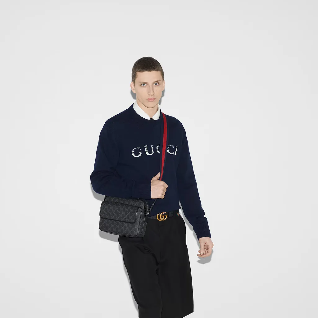 Gg Black Small Crossbody Bag